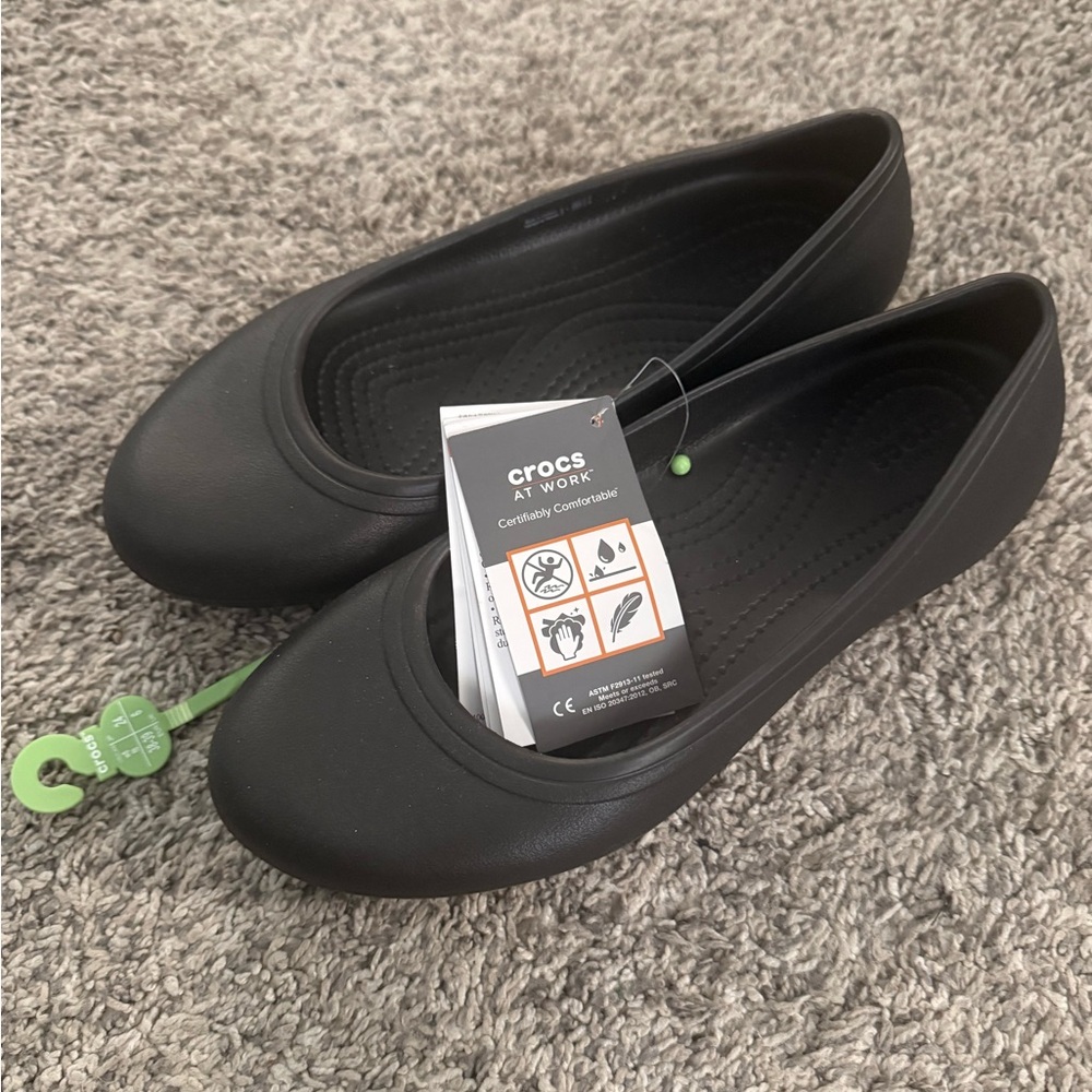 CROCS Women's Black Comfort Mules